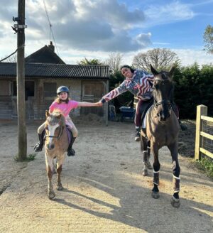 Katie Price Instagram - Me and Bunny on our way out for a horse ride ❤️❤️