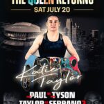 Katie Taylor Instagram - The Greatest Irish Athlete of All Time Returns…🇮🇪 - #TaylorSerrano #PaulTyson Saturday, July 20 AT&T Stadium - Arlington, TX Live on @netflix