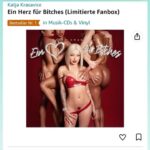 Katja Krasavice Instagram - EIN ❤️ FÜR BITCHES ❤️‍🔥👩🏼‍❤️‍👩🏼 UNGLAUBLICH was in den ersten 48 Stunden passiert ist!!! Wir haben alle meine 3 vorherigen Alben getoppt 🫣 8.000 EIN ❤️ FÜR BITCHES BOXEN IN DEN ERSTEN 4H SCHON VORBESTELLT! ❤️‍🔥 Ich kann's kaum abwarten wie ihr ausrasten werdet wenn ihr die Box seht!!! 😍 Sichert euch eure streng Limitiere Box - nur solange der Vorrat reicht 🫶🏻