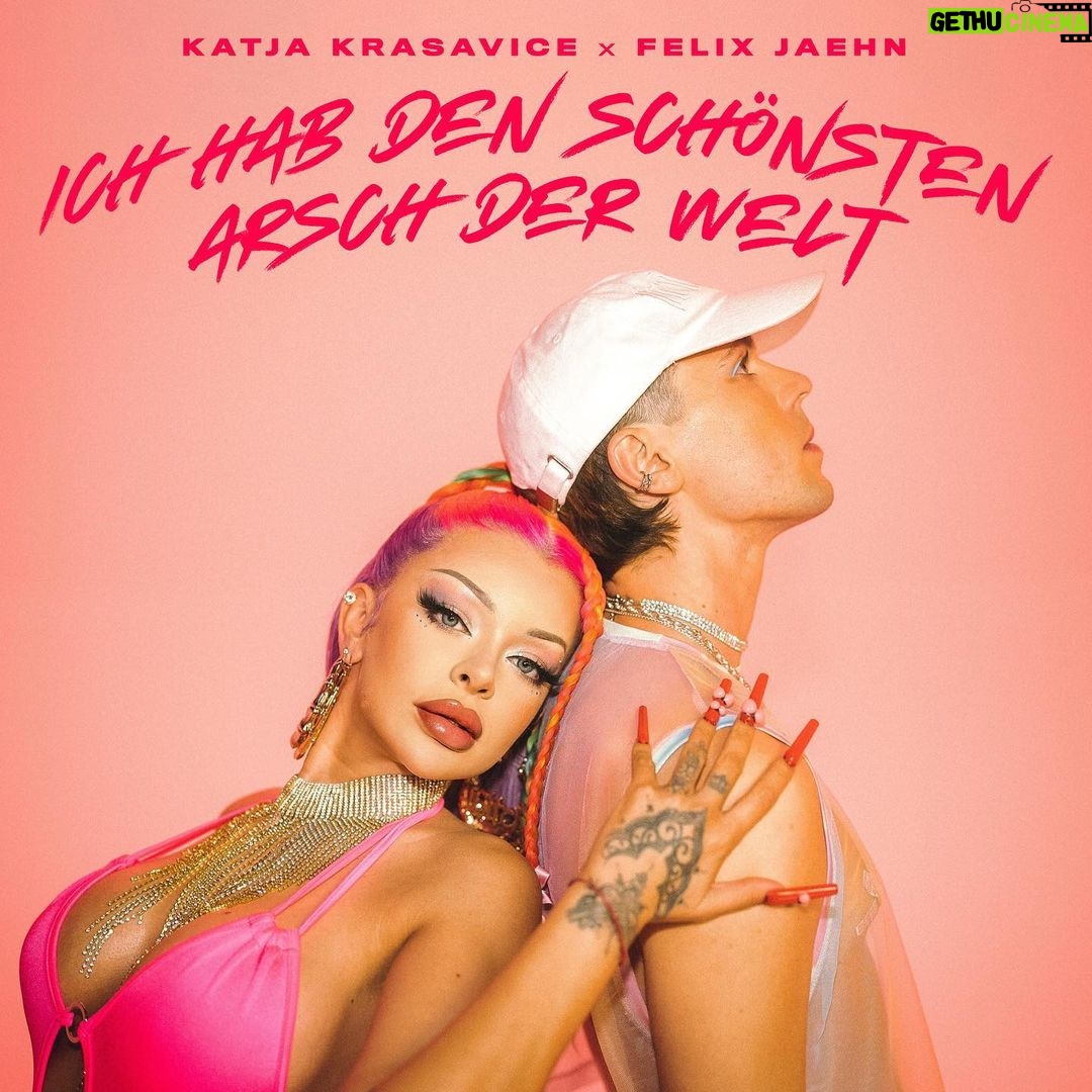 Katja Krasavice Instagram - Ich habe mich mit einem der erfolgreichsten DJ’s der Welt zusammen getan 🔥 Katja Krasavice x @felixjaehn - Ich hab den schönsten Arsch der Welt - kommt am 13.07 23:59 ❤️🔥