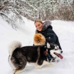 Katrin Tanja Davidsdottir Instagram - snow day with my boys ❄️🩵🐾🤭