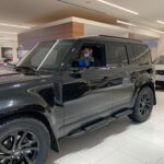 Katrin Tanja Davidsdottir Instagram – We bought our dream car! 😭😭✨ The third slide is from three years ago when we were getting my car serviced & we first saw an all-black Defender .. I took a photo of @brookslaich sitting in it & thought 💫ONE DAY💫

Since moving to Coeur d’Alene, we have been sharing one vehicle, so it also feels like I just grew wings! 🤍🪽 I AM SO HAPPY & thankful & excited for all the adventures to come in this one with my love!!!!!!!!