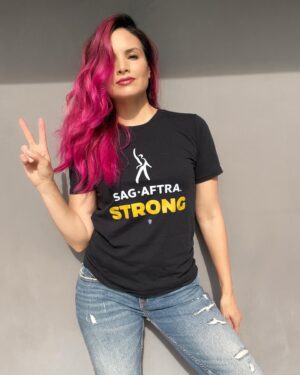Katrina Law Instagram - Mid-strike hair don’t care! 

Let’s go @sagaftra !!!