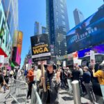 Katrina Law Instagram - A little East Coast support for @wgawest @wgaeast @sagaftra #wgastrong #wgastrike #nyc WE NEED OUR WRITERS BACK ASAP, PLEASE!!!