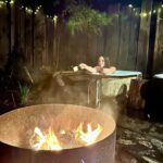 Katrina Law Instagram - Happy New Year! Might be in the middle of the woods next to the ocean while a bomb cyclone is about to hit…but the marshmallows are delish😋 Trying to look cute while holding a marshmallow is a low and apparently unattainable goal. #california #bigsur