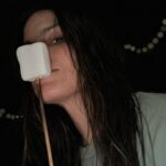 Katrina Law Instagram - Happy New Year! Might be in the middle of the woods next to the ocean while a bomb cyclone is about to hit…but the marshmallows are delish😋 Trying to look cute while holding a marshmallow is a low and apparently unattainable goal. #california #bigsur