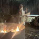 Katrina Law Instagram - Happy New Year! Might be in the middle of the woods next to the ocean while a bomb cyclone is about to hit…but the marshmallows are delish😋 Trying to look cute while holding a marshmallow is a low and apparently unattainable goal. #california #bigsur