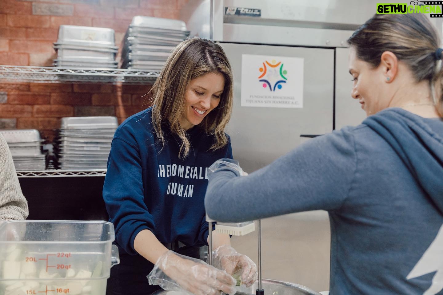Kayla Ewell Instagram - Sometimes just doing something is the first step. Today I volunteered with @thisisabouthumanity preparing meals with the relief kitchen opened in partnership with @fundaciontijuanasinhambre & @icfdn They are providing 3,000 meals each day to children & families at the border. To learn more & donate please follow @thisisabouthumanity @immdef_lawcenter @yeswecanwf #ThisisAboutHumanity #RestoreAsylum