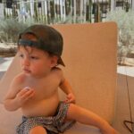 Kayla Ewell Instagram – The end of Summer & the beginning of my Birthday. ☀️ 

Sometimes you pack up the fam & take a last minute trip to Palm Springs right before school & a giant storm start. 

Family time is my favorite time. The 
kids loved every minute, including the car ride home. (We timed it perfectly & they slept the whole way home, little do they know that was the best present they could give.) 

•Dress & shoes are @zara 
•Jones’ trunks & oufit @zarakids 
•Onesie is our favorite @kytebaby 
•Bikini is @allsaints from a few years back & it’s still one of my favorites