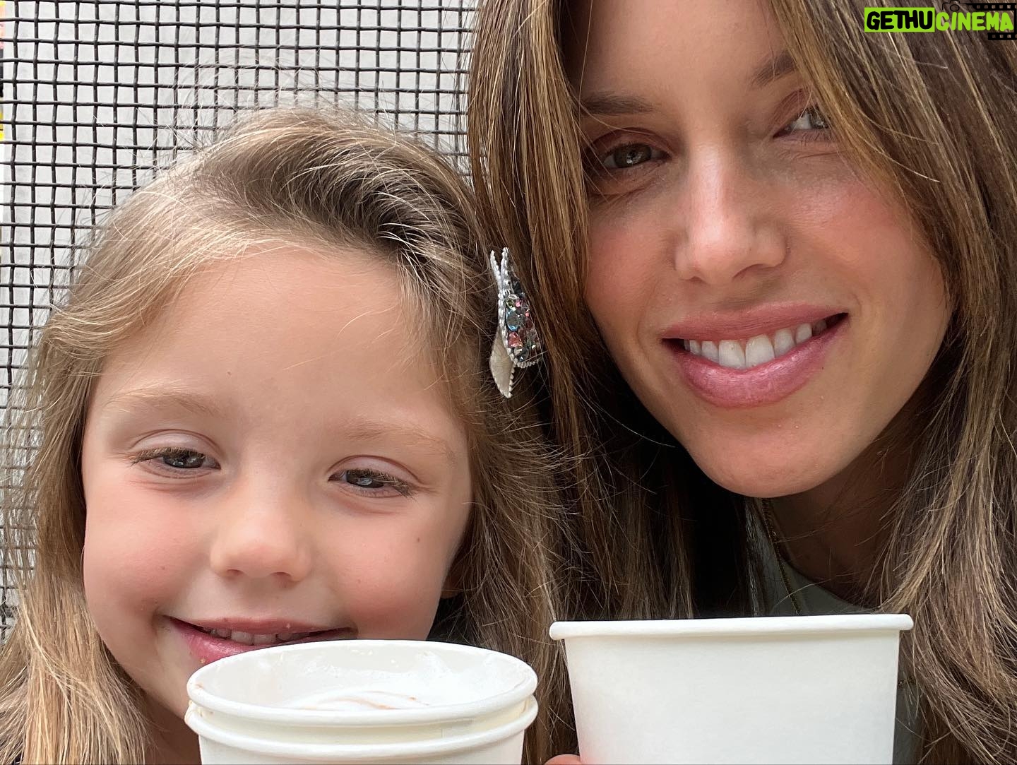 Kayla Ewell Instagram - The boys are eating. The girls are smiling. Looks like we each got a mini me. 😊