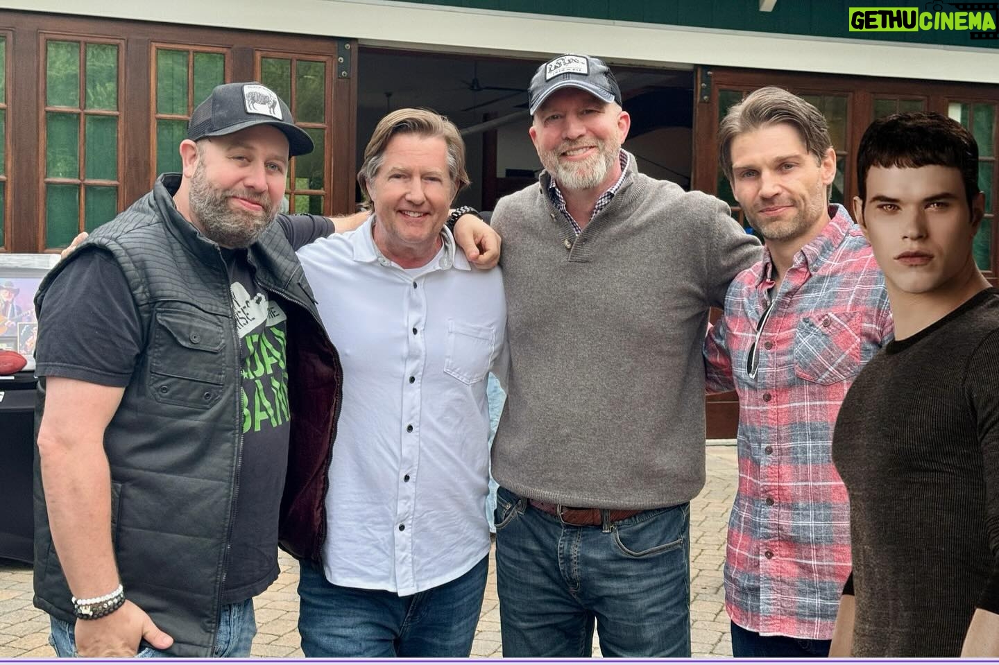 Kellan Lutz Instagram - Great hanging with this awesome team of studs at the @seallegacy @andrewsandwilson @realmikevogel @erwinbroandy Jealous of my cardboard cut out/ photo edit by Brian š Hope to make it out for real next time! Iām a huge fan of @andrewsandwilson books! And their newest one 4 MINUTES is just as amazing as all their other ones! Do yourself a service and check it out for an awesome read!