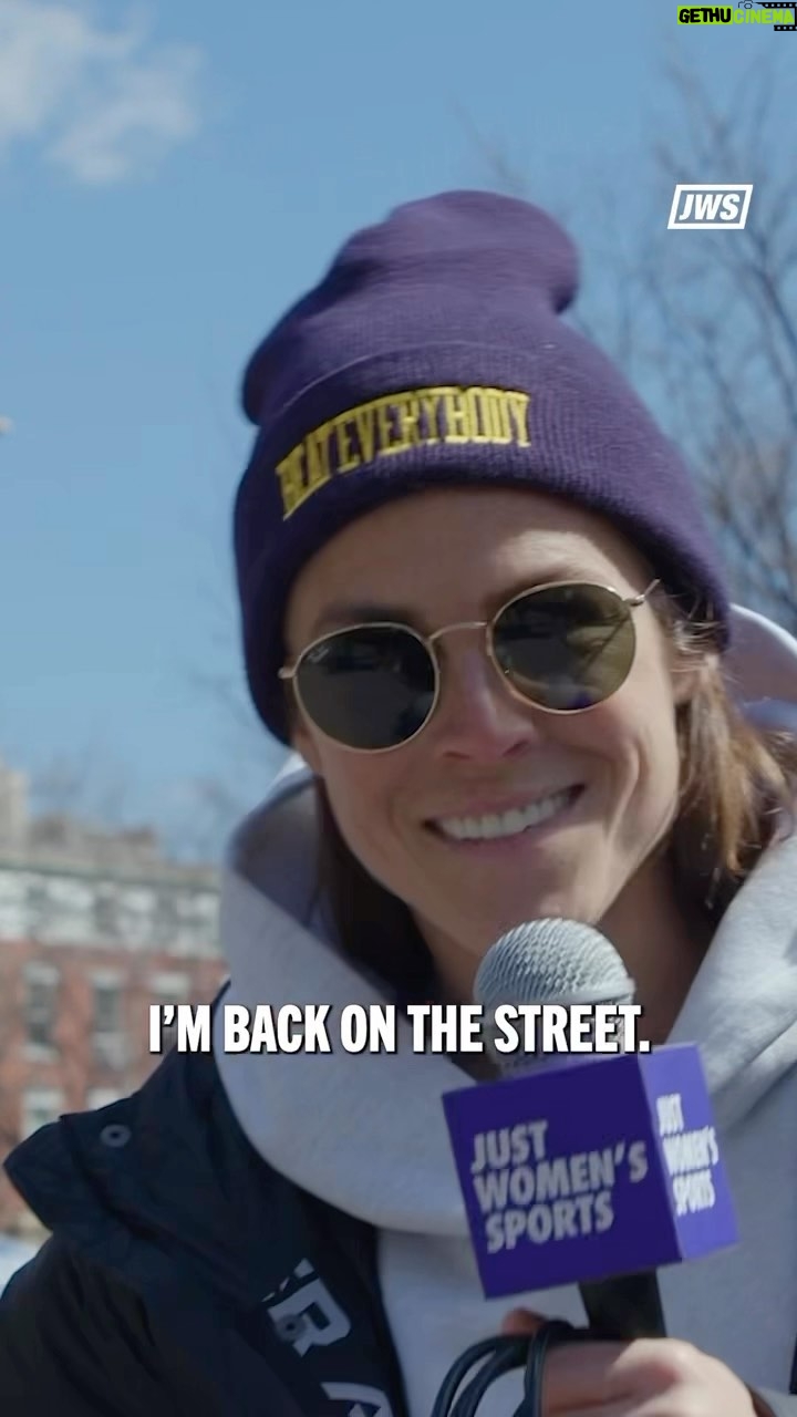 Kelley O'Hara Instagram - I’m back on the street baby!! All the chaos is on YouTube go check it out 🎤🗽⚽️