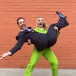 Kelli Erdmann Instagram - Close call there at the end! 😳 @nickkosir #wowyoucanreallydance #dance #happykelli #dancingweatherman #nickkosir