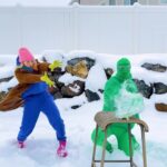 Kelli Erdmann Instagram - Who wants to see the results?! 😝 #behindthescenes #greenman #happykelli #vfx #snowday