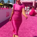 Kelli Erdmann Instagram - Barbie learns to walk on the pink carpet 💗 thanks @wbpictures for inviting me to the premiere of @barbiethemovie !!! #barbiethemovie #barbie #edamemechallenge