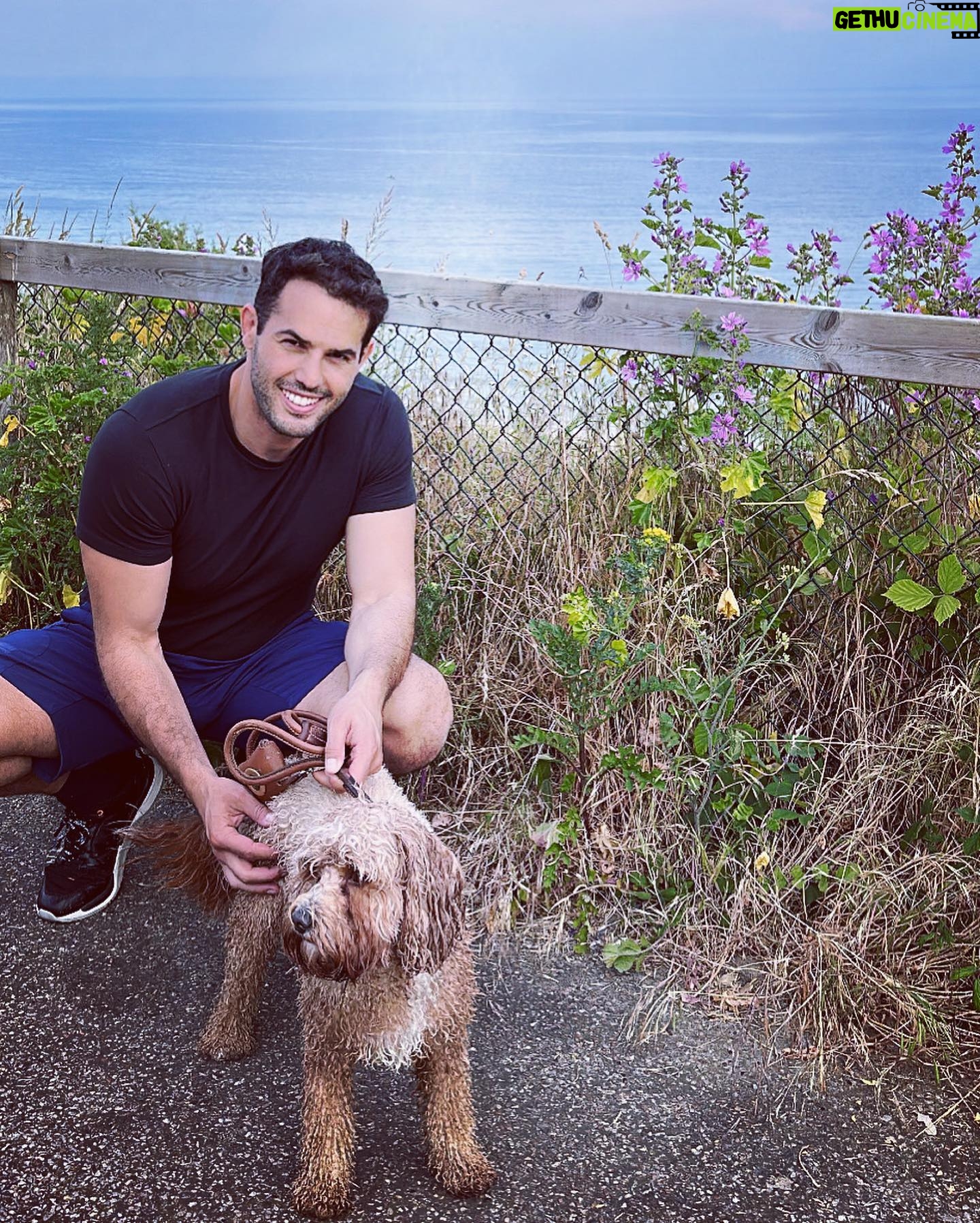 Kelly Brook Instagram - All the Miami Vibes in Bournemouth this weekend for Teddy! ππποΈπΆππΉ#DogFriendly