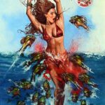 Kelly Brook Instagram - Happy 13th Birthday Piranha3D!! I got spotted in a Resturant in Santa Monica and was asked by the Director to audition for this Movie! I was 30 Years old and felt in Hollywood Terms past it! I was actually shipping all my belongings back to the UK. Looking back now I’m so happy I landed the part and agreed to be involved! One of the Best on Set experiences I’ve ever had and led to many more Hollywood Adventures! You never know what’s around the corner 🎈