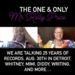 Kelly Price Instagram - GAGGED! Can you even? One of the most golden voices of all time! From her platinum selling albums, to her iconic samples. to the hooks that make us dance, to her duets with everyone, to her live tours, to her background vocals, Ms. Kelly Price has done it all! Full chat in bio! Yes we know her from her solo work, singing with Whitney, R&B Divas LA, her backgrounds with Mariah on CLASSIC HITS, singing ‘Mo Money, Mo Problems,” and more, Kelly came to play! Grab a glass of wine and get ready for a musical MASTERCLASS with a master! Catch Ms. Price in Detroit August 30th as she celebrates her 25th Anniversary of her debut album “Soul Of A Woman!” I’ll be there with @dariuslancaster1! Detroit will be out! Can’t miss that! Get ready for a RIDE! #kellyprice #soulofawoman #rnb #singer #youtube #linkinbio #whitneyhouston #mariahcarey