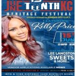 Kelly Price Instagram - Kansas City MO!! I will be performing live in concert on Saturday, June 15th at The 13th Annual Juneteenth KC Heritage Festival at the 18th and Vine Historic Jazz District! It’s a family affair so bring the WHOLE family. See You Then!
