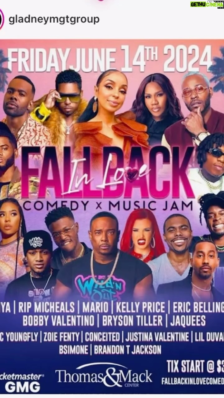 Kelly Price Instagram - LAS VEGAS!!!! Friday June 14th meet me @ With @myaplanet9 @ripmicheals @marioworldwide @jacquees @dcyoungfly and ALL of the talented singers and comedians on βπ½flyer and Fall Back In Love with Comedy. #getyalaughon #getyasangon GET YOUR ποΈποΈποΈποΈ tickets!!!!! π₯π₯π₯π€π€π€