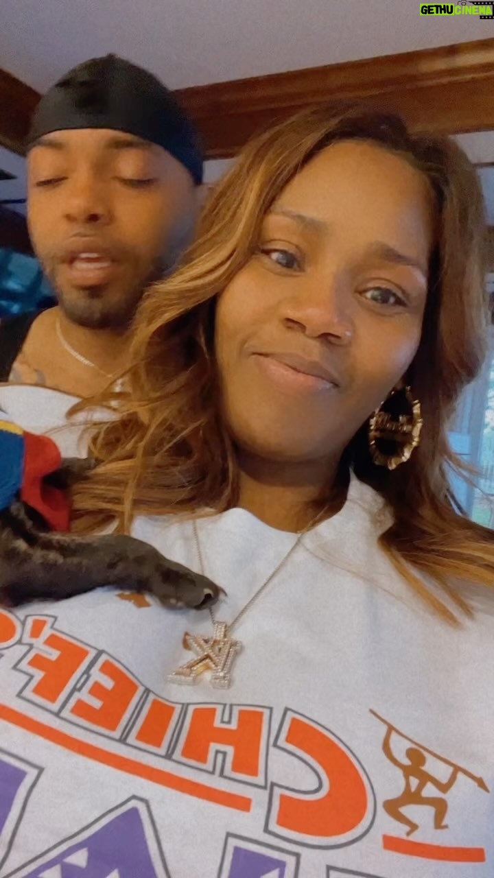 Kelly Price Instagram - I got him all dressed to take a picture and as you can see βGrandpaβ is unimpressed AND unbothered!!! πππ #furparentlife #CrumplikeUs