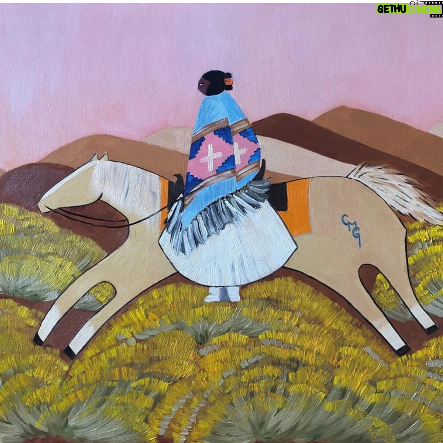 Kelly Reilly - 7.6K Likes - @chloemariegaillardburk is an artist I have been loving for a while now . She is also a crazy brilliant barrel racer . Not sure which of her talents I’m more envious of 🙌 @c.m.burk
