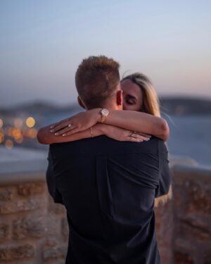 Kelsey Owens Instagram - WE’RE ENGAGED BABY!!!💍🤍

It’s crazy that a day I’ve dreamt about since I was a little girl has arrived. I think the younger me would be so happy to know she has a man who takes care of her, puts a smile on her face, and loves her like no one ever has before. 

Max…since the day I met you, you’ve never failed to surprise me and this day was NO different. You make my life like a fairytale so I truly thought this was just another night together shooting photos in a gorgeous location. Little did I know you were about to change my life forever.

The idea of us starting a family, having a lifetime of adventures, and getting to laugh with you every single day till the day I die brings happy tears to my eyes. I feel like the absolute luckiest girl in the world to be your fiancé and future wifey ♥️

Thank you so much @kieferjewelers for helping Max pick out my dream ring, I can’t stop looking at it 🥹

📍@cavotagoomykonos
📷 @jeremyaustiin