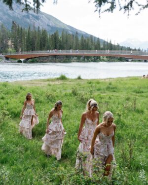 Kelsey Owens Instagram - This past week felt like a dream☁️9️⃣

- I Got to stand beside one of my best friends as she married her soulmate

- Stayed at the @fairmontbanff which is easily one of the dreamiest hotels I’ve ever been to

- Had the coolest breakfast of my life in a bubble dome!

- Reunited with friends I hadn’t seen in a long time & danced the night away

- Got to check off even more bucketlist items with my other half

-And lastly, I got the cheesy pic in the red canoe on Lake Louise that I’ve always dreamed of!!! 🛶🏔️ 

My heart is SO full🥰 
Which pic is your favorite?