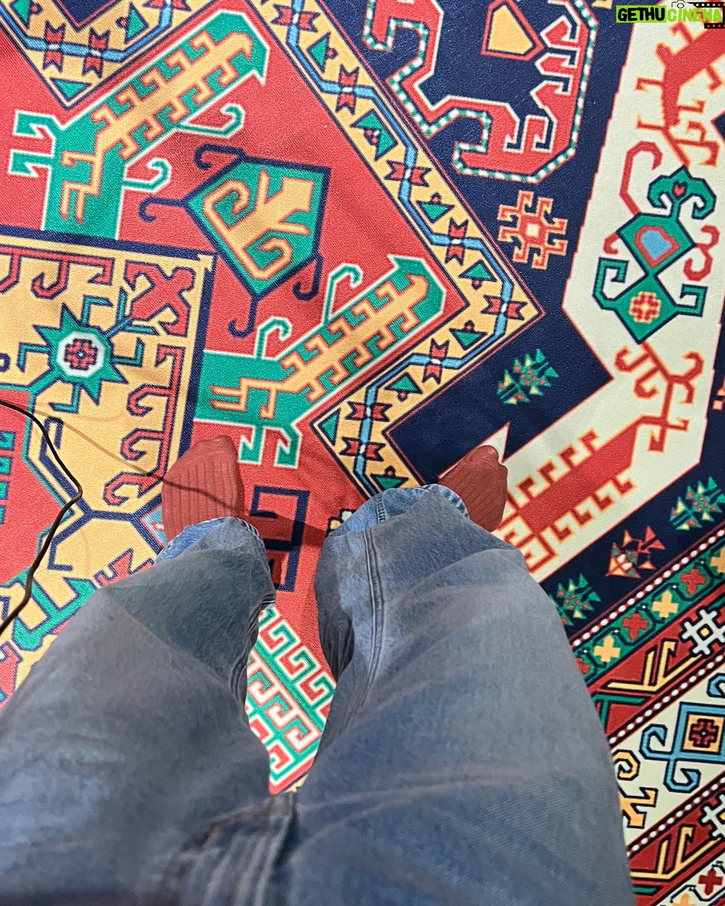 Kemisara Paladesh Instagram - this beautiful rug at the recording studio just made my day even though my voice are all gone 🏓 swipe to see till the end 😂