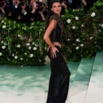 Kendall Jenner Instagram - Met Gala 2024 @voguemagazine honored to reawaken this archival @givenchy gown by Alexander McQueen 1999