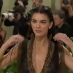 Kendall Jenner Instagram - Met Gala 2024 @voguemagazine honored to reawaken this archival @givenchy gown by Alexander McQueen 1999