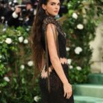 Kendall Jenner Instagram - Met Gala 2024 @voguemagazine honored to reawaken this archival @givenchy gown by Alexander McQueen 1999