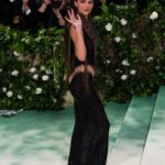 Kendall Jenner Instagram – Met Gala 2024 @voguemagazine 
honored to reawaken this archival @givenchy gown by Alexander McQueen 1999
