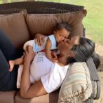 Kenya Moore Instagram – #tbt  @thebrooklyndaly  #miraclebaby