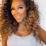 Kenya Moore Instagram - Upgraded my color to blonde today… should I keep it?