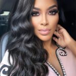 Kenya Moore Instagram - Headed to the @peacocktv #RHUGT red carpet in LA 👠 Hair: @tiffdoeshair MUA: @beautybytayrivera Dress @gucci Shoes: @ysl