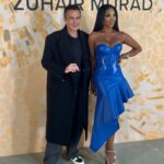 Kenya Moore Instagram - Thank you @michaelcostefr and @zuhairmuradofficial for the invitation to this amazing fashion show. I felt like a royal couple 😂💙Birthday photos loading…#pariscoutureweek