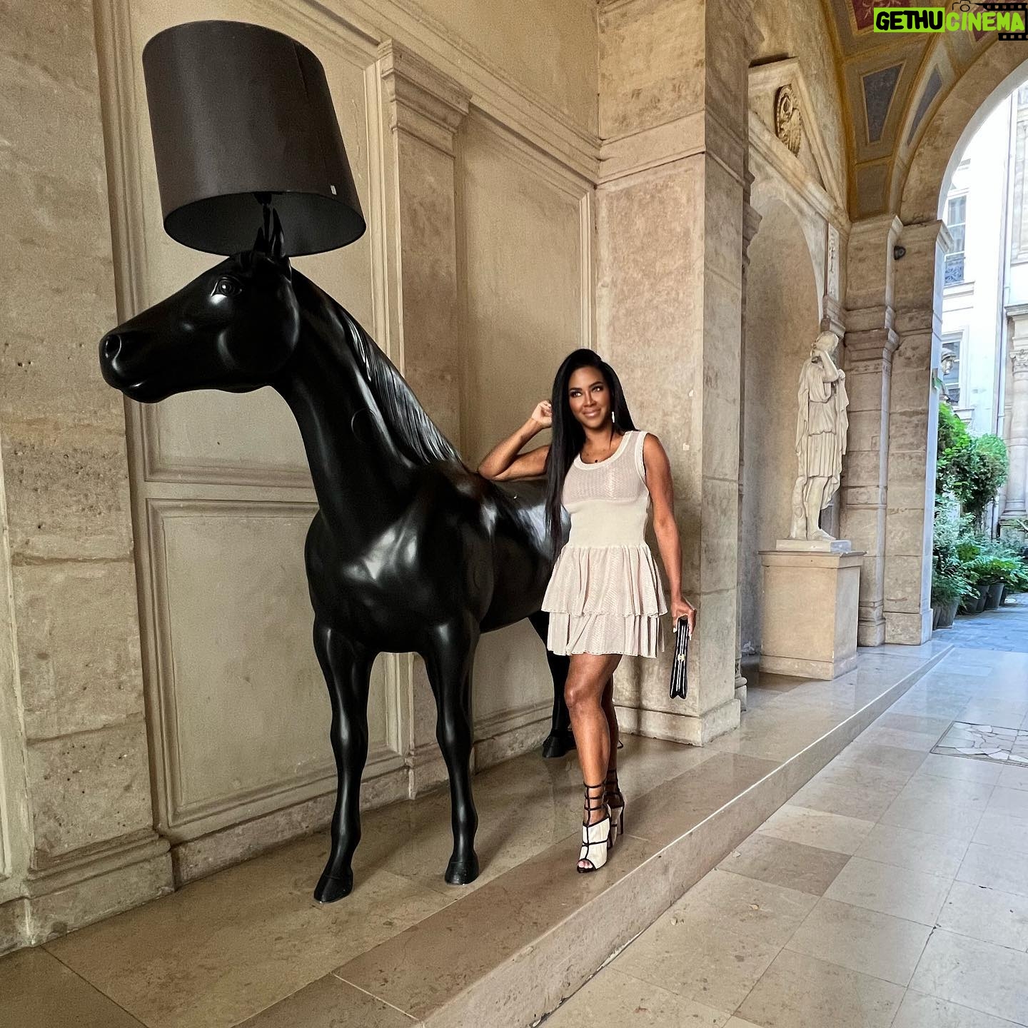 Kenya Moore Instagram - In Paris, the stallions wear hats and @maisonalaia 😂