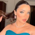 Kenzy Madbouly Instagram - Make up and dress reveal 💙 🩵🦋