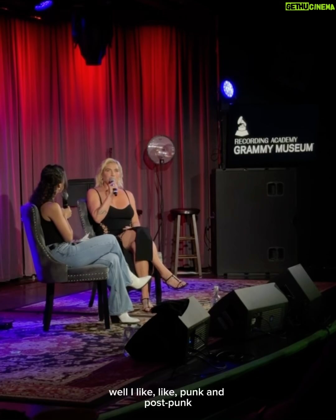 Kesha Instagram - This was such a beautiful night. Thank you @grammymuseum ✨ for letting me sing some new songs off Gag Order a classic, and thnx to @lyndseyhavens for the great conversation about it all. In life, you might go through a breakdown. Then comes the breakthrough. Then the glow up. I really wanted to record that process on this album. My biggest thank you goes to everyone who's listening. #GRAMMYMuseum @recordingacademy