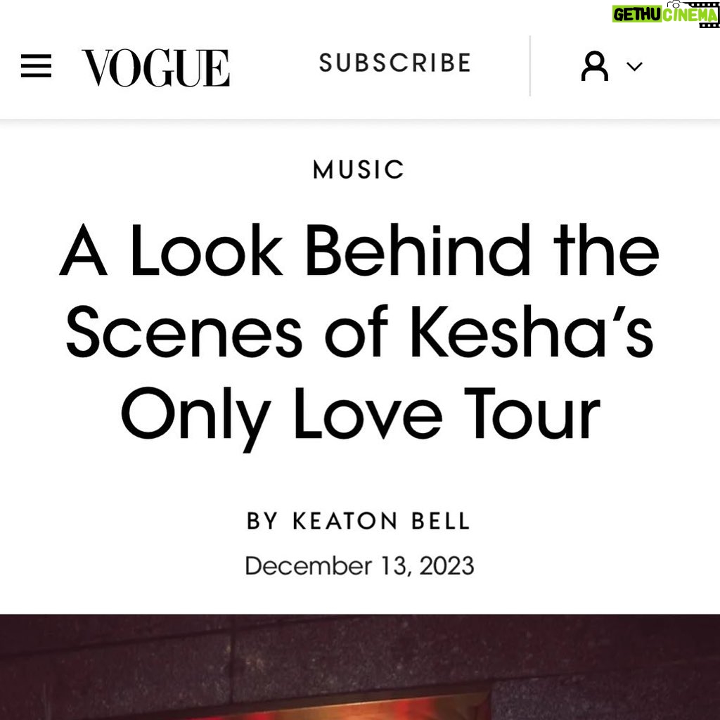 Kesha Instagram - After the show is the after party. After the party is the truck stop. every time it feels like Christmas… @voguemagazine Full tour diary on vogue.com