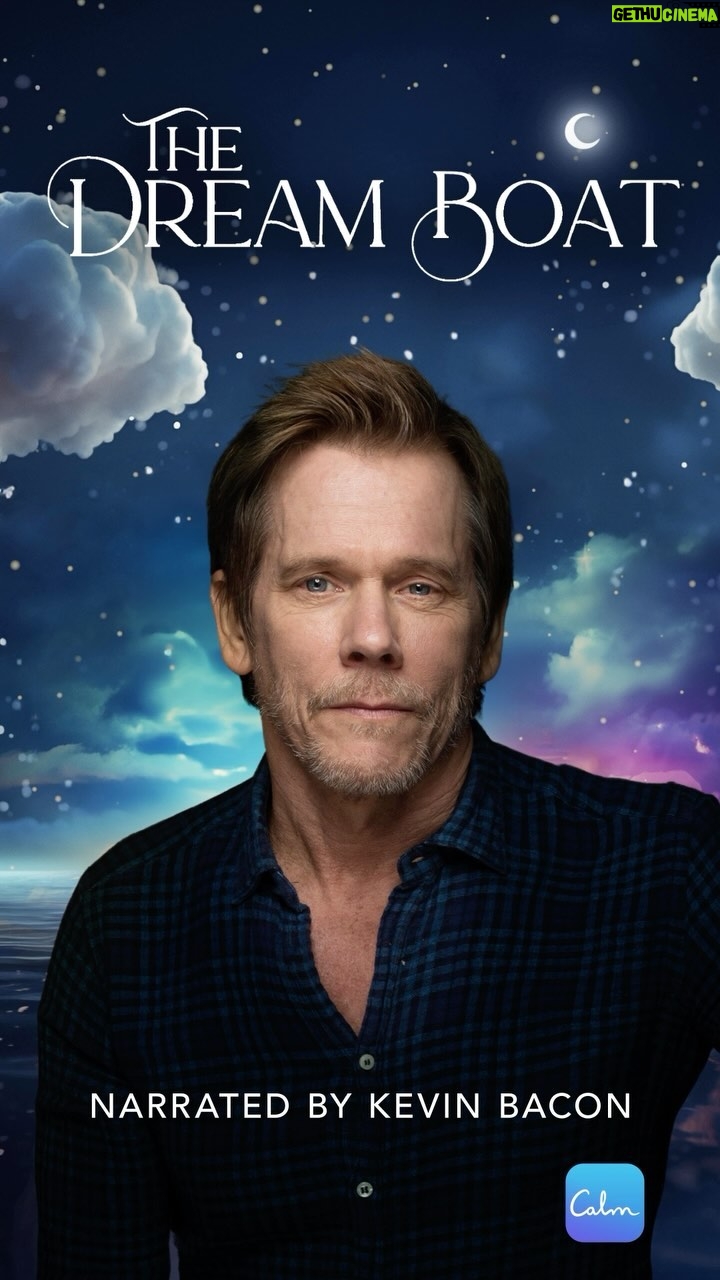 Kevin Bacon Instagram - Having trouble sleeping? Have no fear, The Dream Boat is here. Join me on a relaxing voyage as we navigate the Sea of Dreams in my new Sleep Story with @calm ☁️