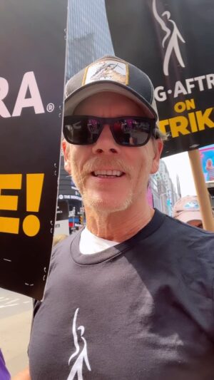 Kevin Bacon Instagram - Walking the line in solidarity with my fellow SAG-AFTRA members #SAGAFTRAstrike #SAGAFTRAstrong