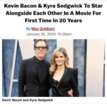 Kevin Bacon Instagram - Once in 2004 and again 20 years later. Maybe we’ll join forces again in 2044…🤷🏼‍♀️ So excited for this moving, yet touching script to come to life! And an absolute honor to work with this stellar cast.