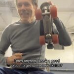 Kevin Bacon Instagram - Dusted off my skates 🛼for this special roller edition of #MondayBlues. Be careful if you’re trying this at home, these things don’t mess around! Clearly 😅. Let’s dive into a few songs to skate to: “Le Freak” by #Chic @nilerodgers, “If I Can’t Have You” by @beegees, and “Disco Inferno” by #TheTrammps. Listen along at the link in my stories.