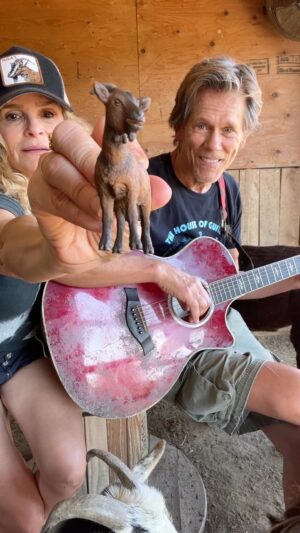 Kevin Bacon Instagram - A song for our “Billie” goats who are big fans #GoatSongs @billieeilish #WhatWasIMadeFor