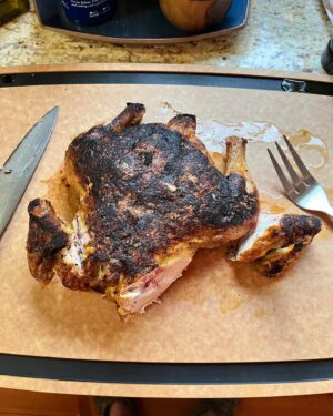 Kevin Bacon Instagram - Anyone who knows me, knows I’m not a fan of my birthday. My wife has made this a beautiful day. She has said recently our marriage is like roast chicken, so she made a perfect chicken for dinner followed by my favorite— buckwheat banana bread with chocolate icing. Perfect day.
