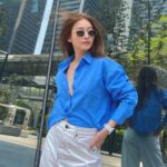 Khả Ngân Instagram - I luv blue🩵 @tommyhilfiger #tommyhilfiger #khangan