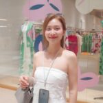 Khả Ngân Instagram - Summer vibe🤍🩵🤍 #khangan #goodvibes #summer #summertime #summervibes #bangkok #thailand