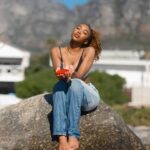 Khosi Ngema Instagram - My state of euphoria feels like self-confidence and sensuality. It smells like luxury infused with blackcurrant essence… ❤️ How does it feel to lean into your euphoria? @calvinklein #ckmyeuphoria #ad